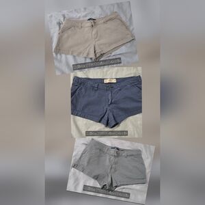 VGUC Hollister Women's Khaki Shorts Bundle of 3